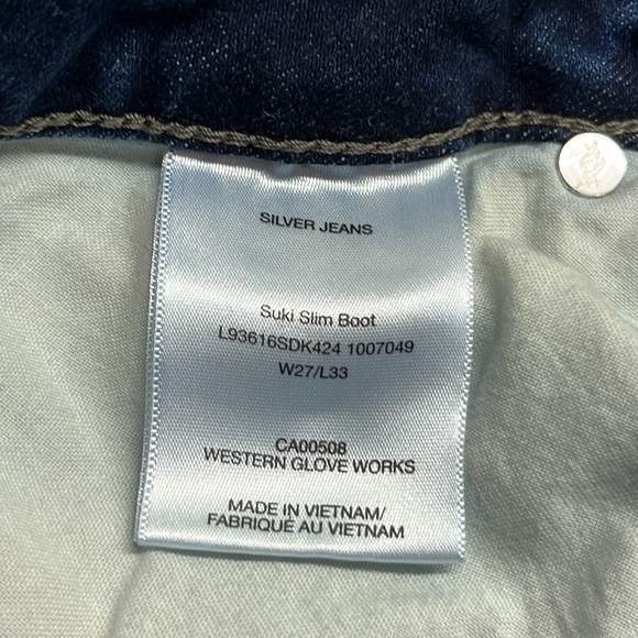 Silver Jeans Suki Slim Boot Mid Rise Size 27 - Picture 9 of 16